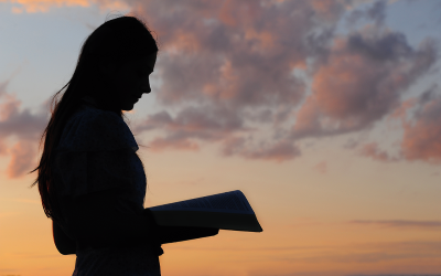 Woman reading a book